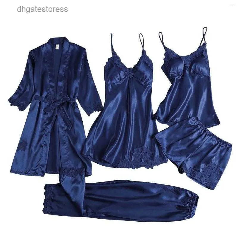 Women's Nightgown Sleepwear Acrylic Sleeveless Pajamas Set with Round ...
