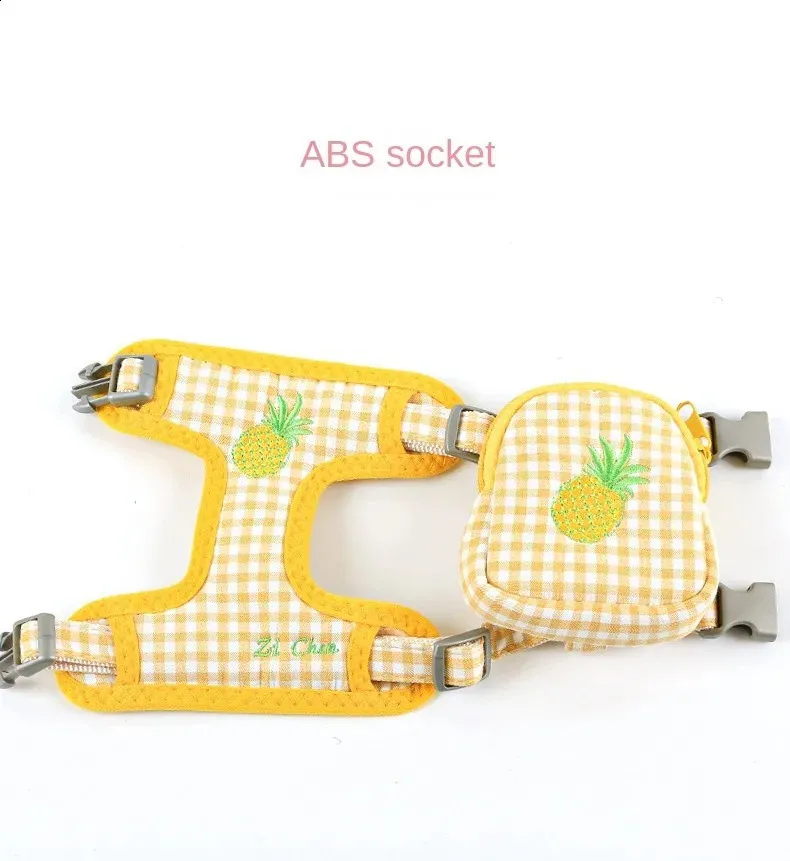 Cat Harness with Backpack Breathable Chest Strap Pet Traction Rope Set ...