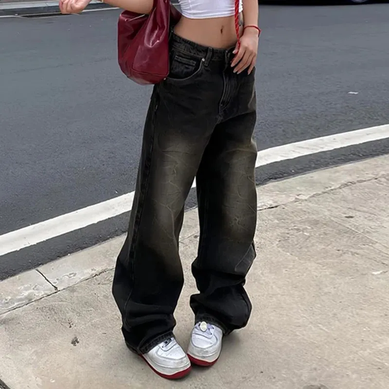 Darlingaga Vintage Grunge Baggy baggy jeans for Women