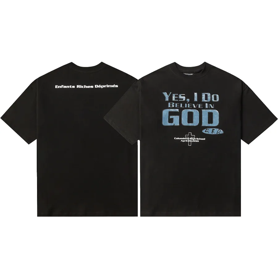 Wholesale Enfants Riches Déprimés Graffiti T Shirt Mens Loose