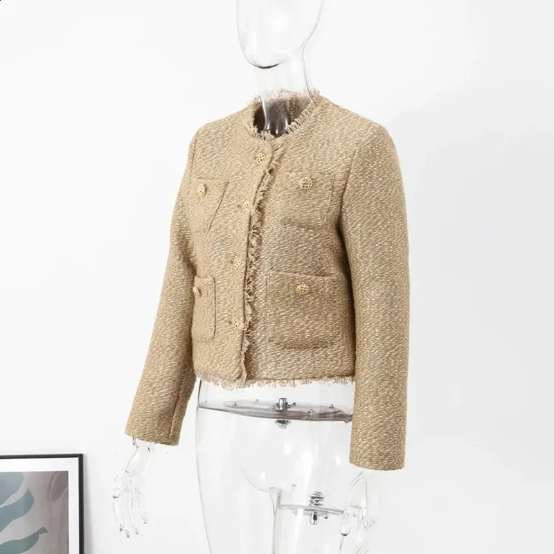 ジャケット・アウター eaphi WOOL TWEED JACKET camel EAPHI WOOL TWEED JACKET camel