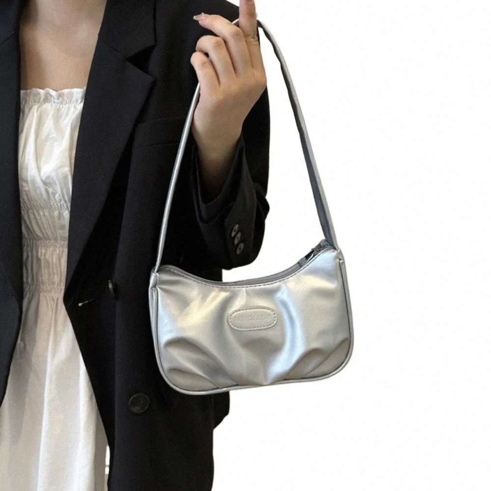 Y2K Style Shoulder Bag - Retro PU Leather Underarm Bag Y2K Style Shoulder Bag - Retro PU Leather Underarm Bag