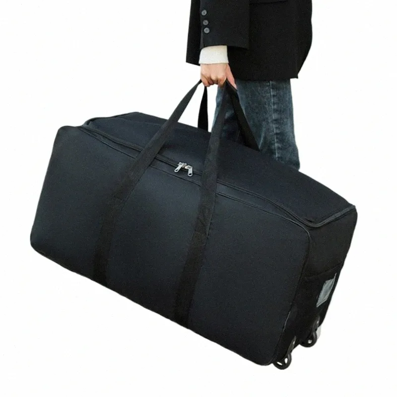 Large Wheeled Duffle Bag Unisex Rolling Travel Bag, Durable