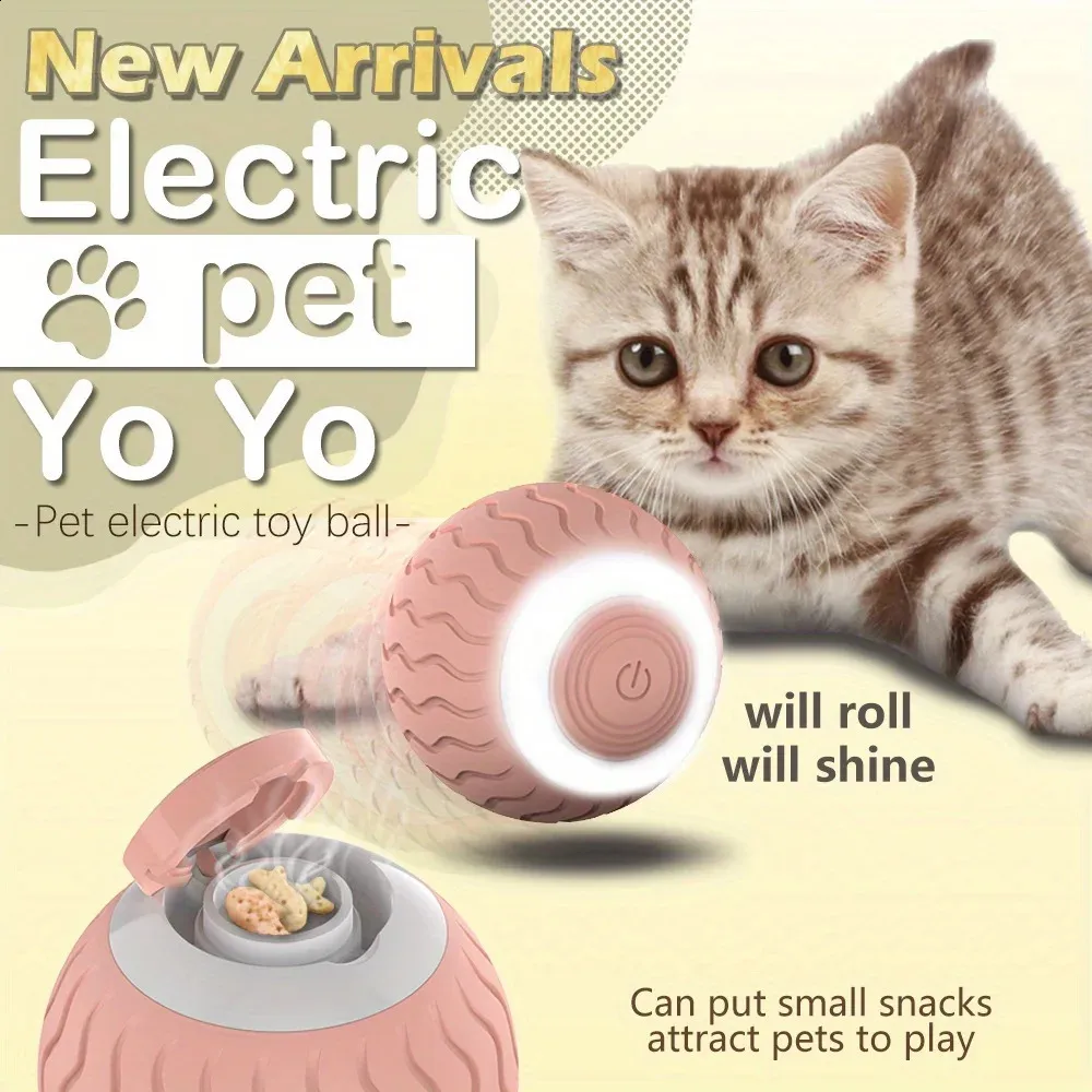 PetSmart Interactive Electric Cat Toy Ball Bite Resistant Molar Cleaning Boredom Relief