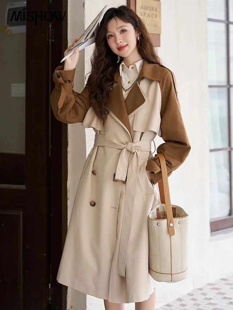 Trench Coat De Printemps Pour Femmes Veste Élégante De Brise Vent