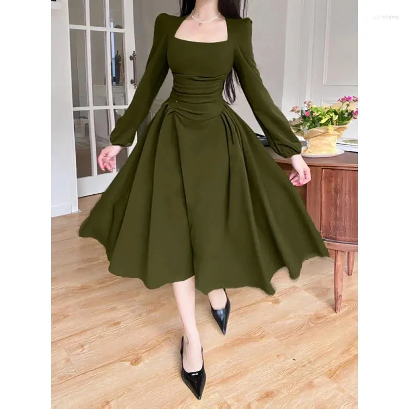 Womens Elegant Party Long Sleeve Prom Dress: Korean Fashion for Spring  Evening from Dhgate Basic & Casual Dresses - price 44.19