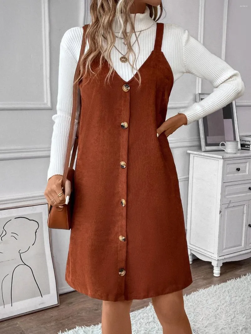 Cotton Corduroy V-Neck Button Front Mini Dress with Empire Waist and Flutter Sleeves from Dhgate Basic & Casual Dresses - price 78.03 Cotton Corduroy V-Neck Button Front Mini Dress with Empire Waist and Flutter Sleeves from Dhgate Basic & Casual Dresses - price 78.03