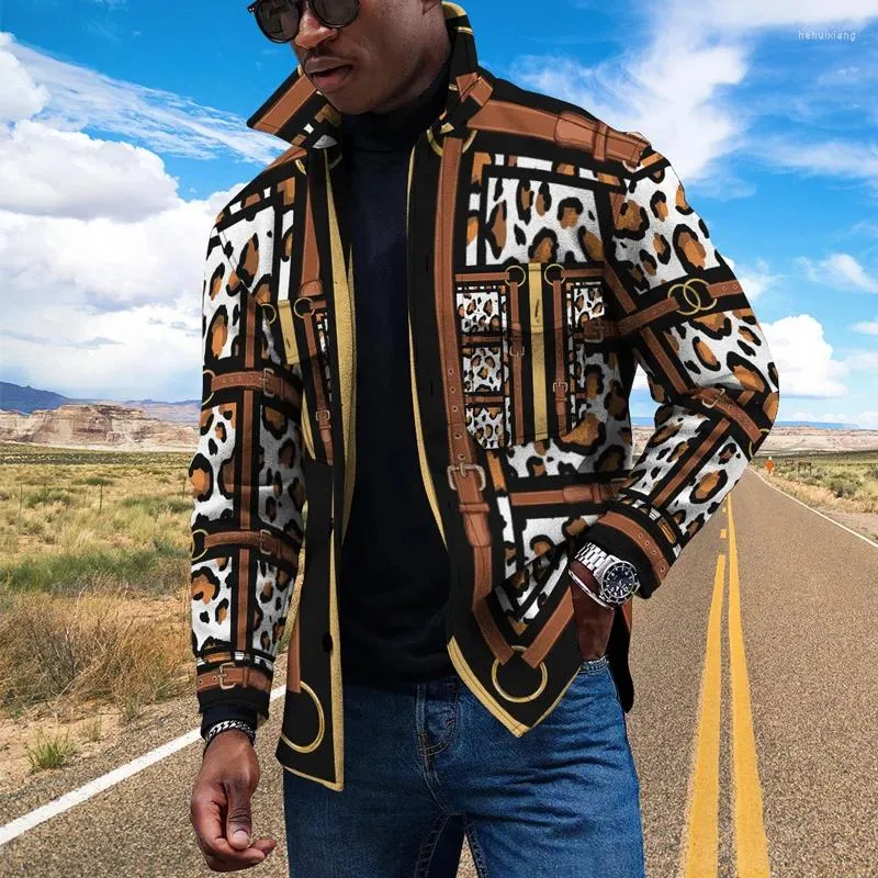 Retro Harajuku Print Vintage Jackets Men With Lapel And Button Pocket Autumn Winter Fashion 2021 From Hehuixiang 22.2 DHgate.Com