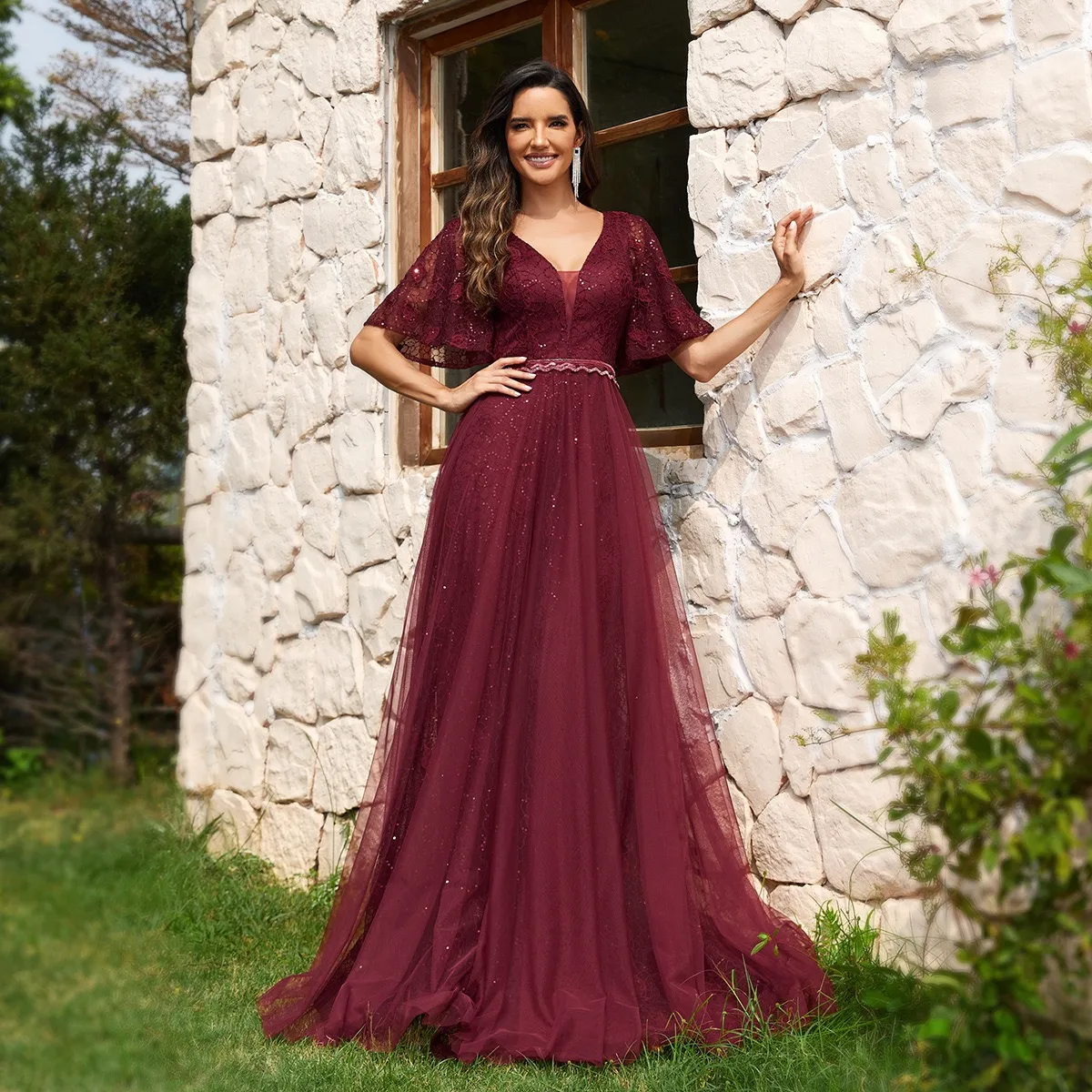 full coverage prom dress Long Modest Prom Dress with Long Sleeves