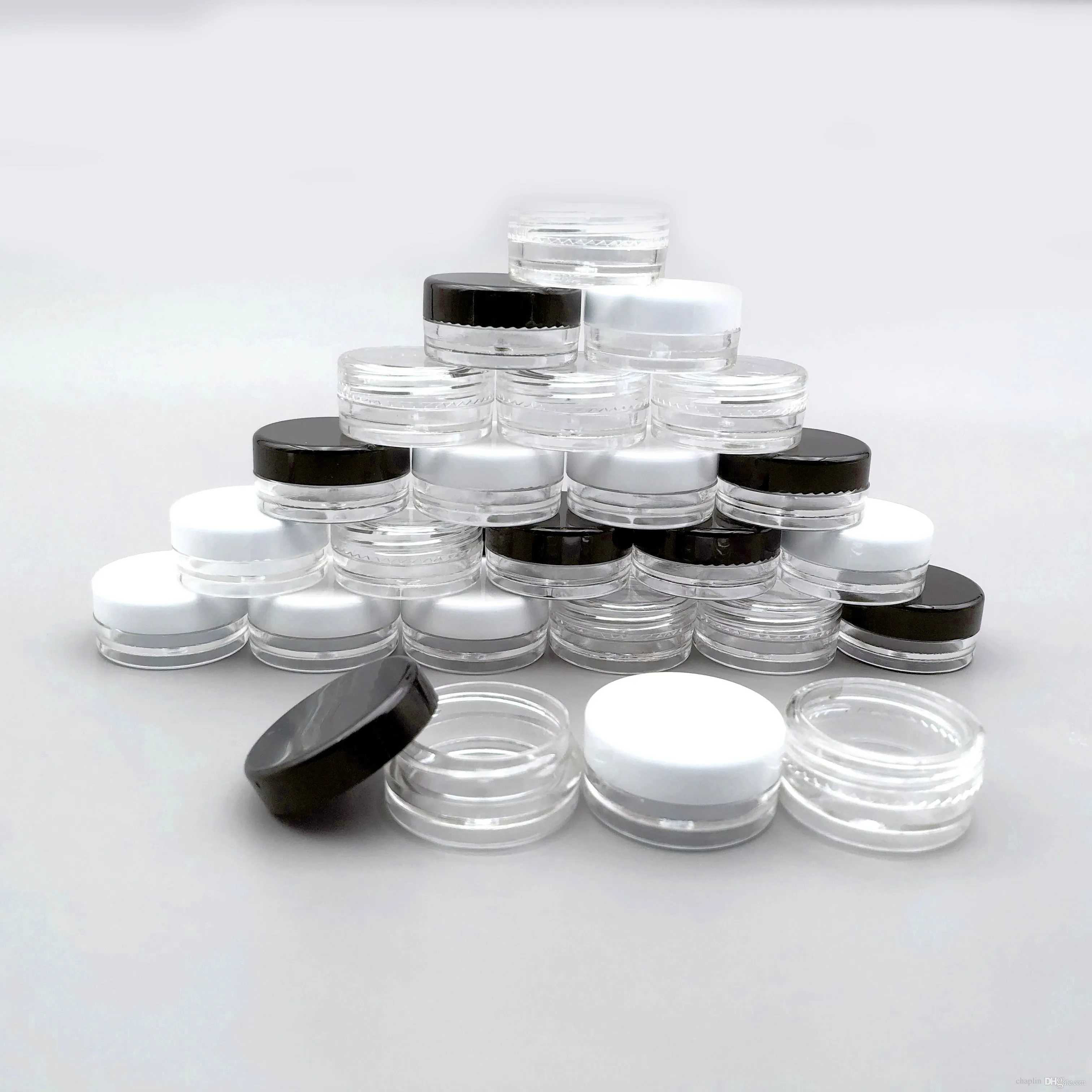Small 3g Glitter Packaging Jars for Loose Powder, Cosmetic Pot, Makeup ...