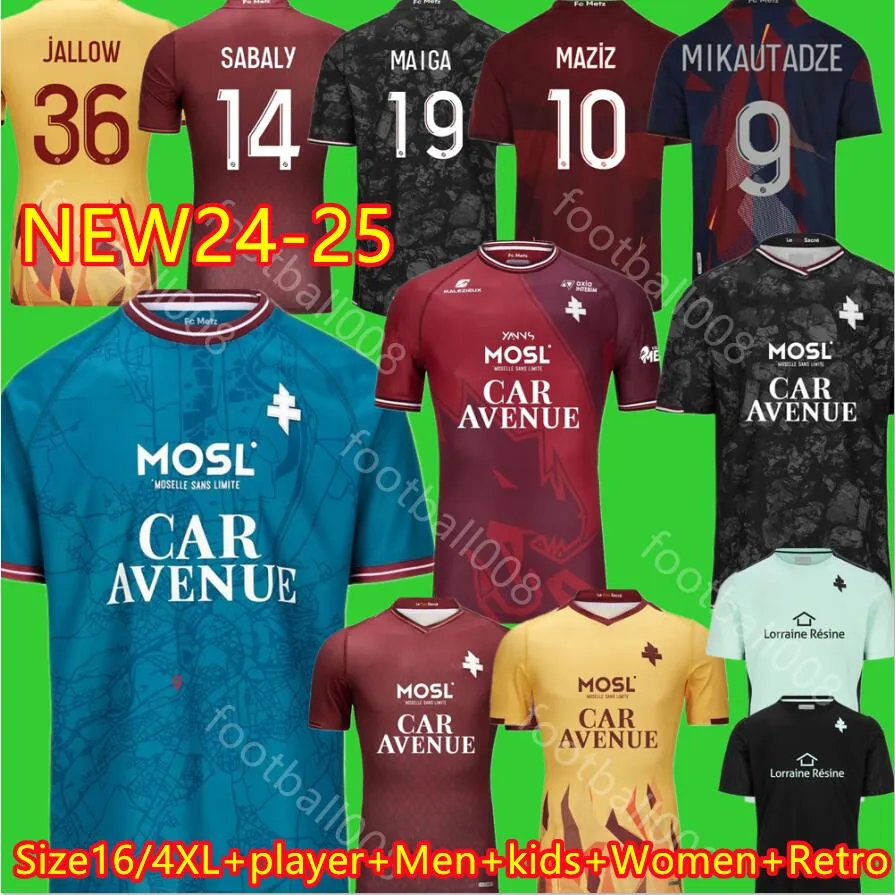 FC Metz -2025 Soccer Jersey: Home, Away 3rd Kit Plus Sizes Available!  Grenats Football Shirt for Fans, Kids Players Buy Now!
