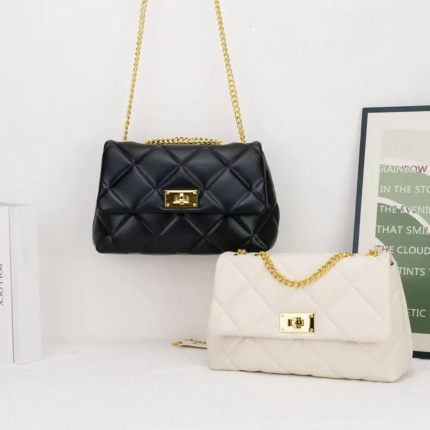 Crossbody Bag Womens Classic Flap Quilted Purse Luxury Lambskin Handbag Top Tier Crossbody Black Shoulder Chain Bag