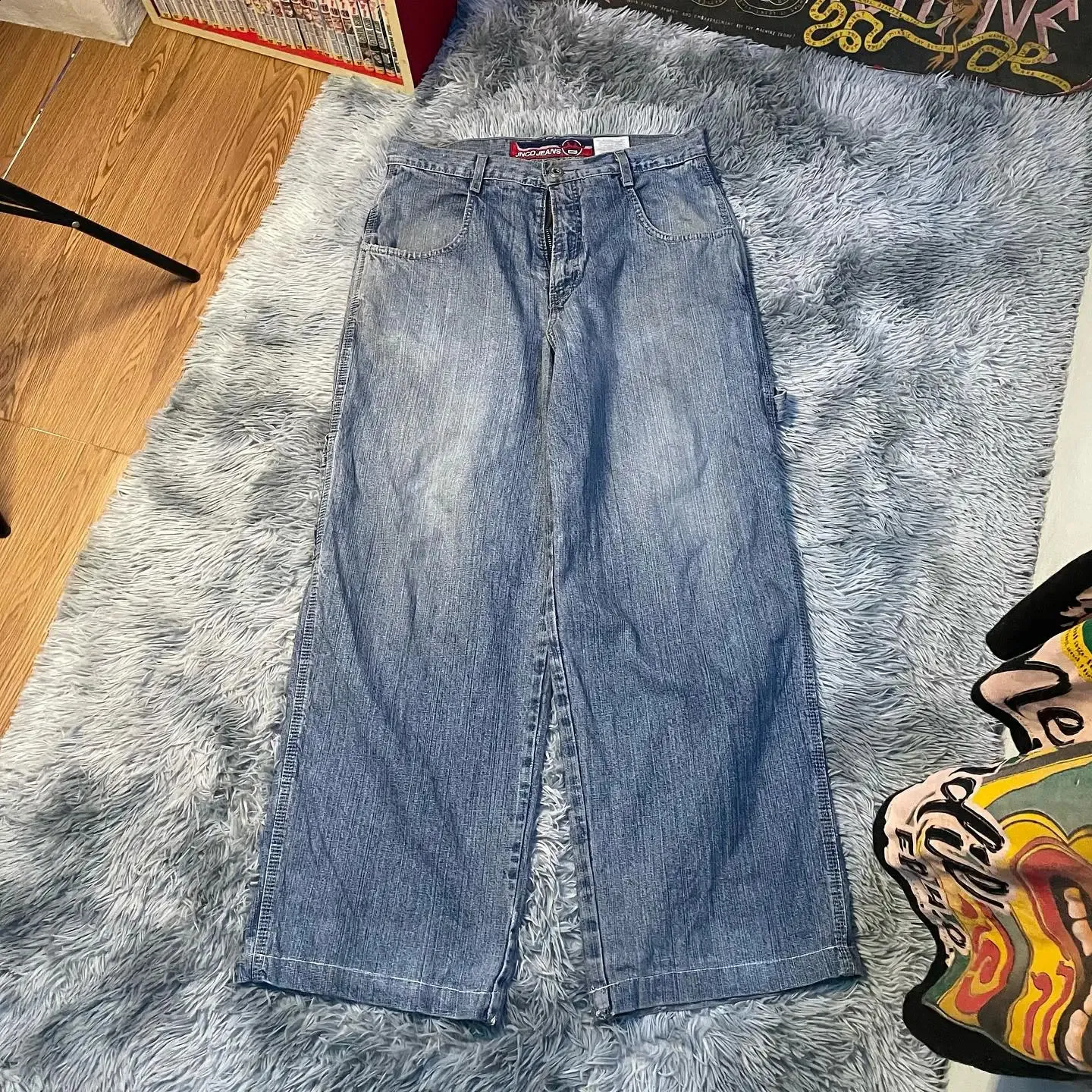 【ROMANTIC CROWN】24SU★ REPAIRED WIDE JEAN DHgate.com:Y2K Baggy Jeans: Streetwear JNCO Style - Retro