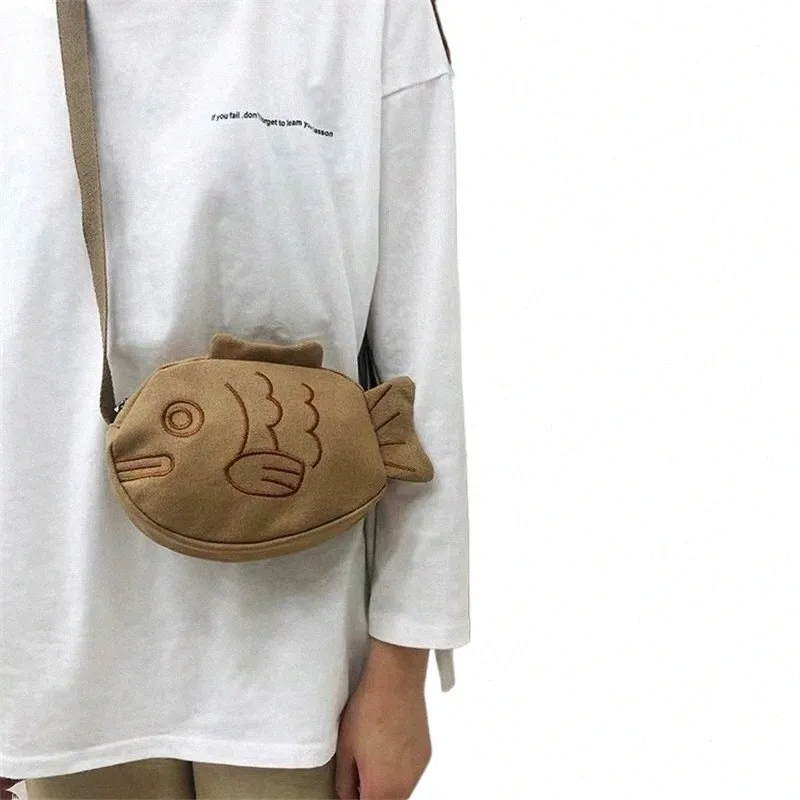 Cute Taiyaki Backpack - Japanese Style Shoulder Bag, Kawaii