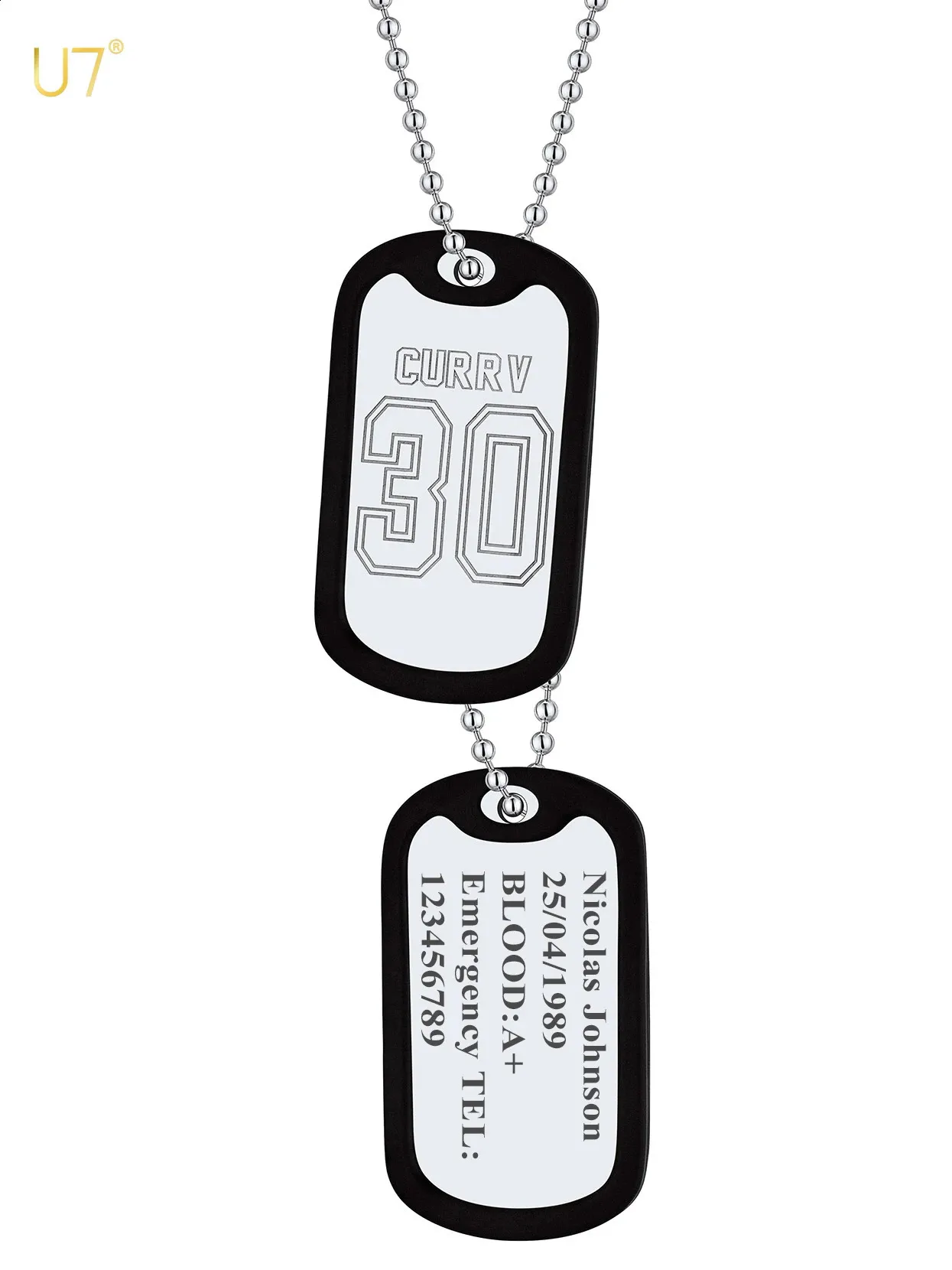 Personalized Dog Tag Necklace Custom Photo And Date Anniversary Gift