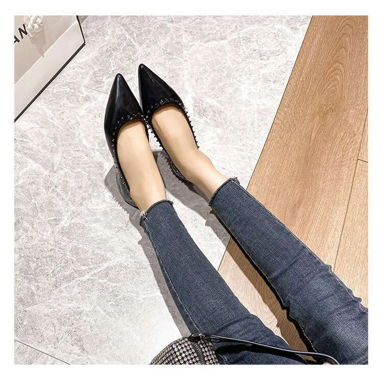 2024 New Spring Women's Silver French Ladybug shoes for