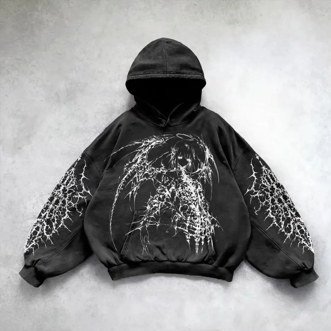 Harajuku Y2K Oversized Gothic Streetwear Vintage Sweatshirts Men Hoodie With Gesan Print For Women And Couples Gothic Clothing 240815 From Domainstore, $34.66 | DHgate.Com Harajuku Y2K Oversized Gothic Streetwear Vintage Sweatshirts Men Hoodie With Gesan Print For Women And Couples Gothic Clothing 240815 From Domainstore, $34.66 | DHgate.Com