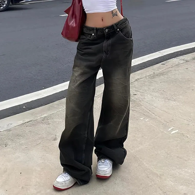 Darlingaga Vintage Grunge Baggy baggy jeans for Women
