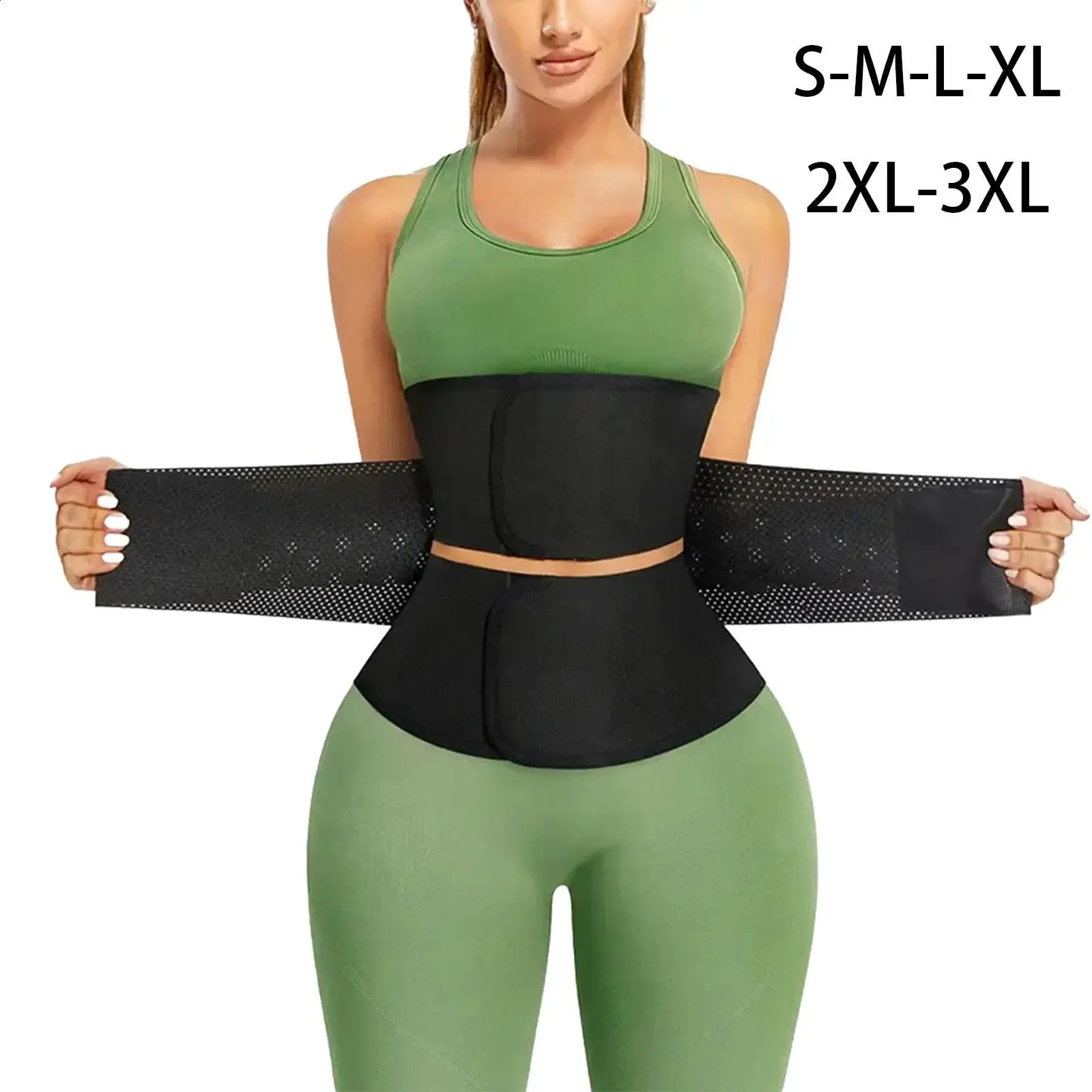 Waist Trainer Waist Trimmer Belly Wrap Lumbar Belly Band Waist Trainer Corset for Running Exercise Fitness Working Out Pilates 240717