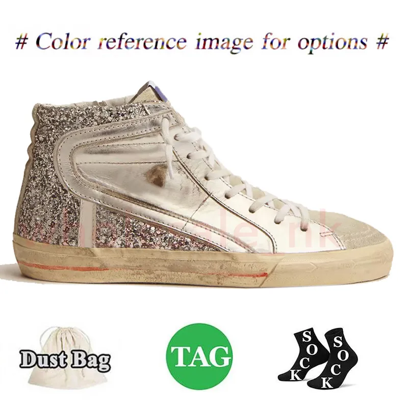 2024 Sequin Mid Star Casual Slide Slide Shoes Star High Top Trainers Dhgate White Doold Dirty Women 36 46 3 913 DHgate