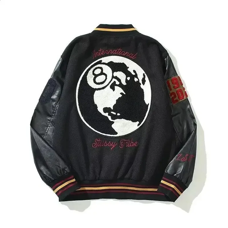 Embroidered Varsity Jacket: Premium Quality Mens Black Sports Jacket Shop  Now!