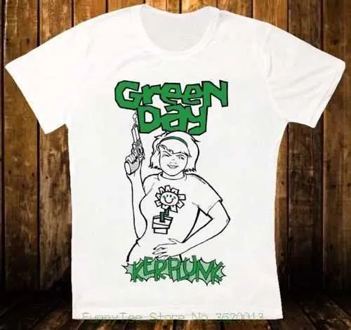 Green Day Kerplunk Punk Rock Band Retro Vintage Unisex shirt with t shirt for Men Style 1383 Q240723