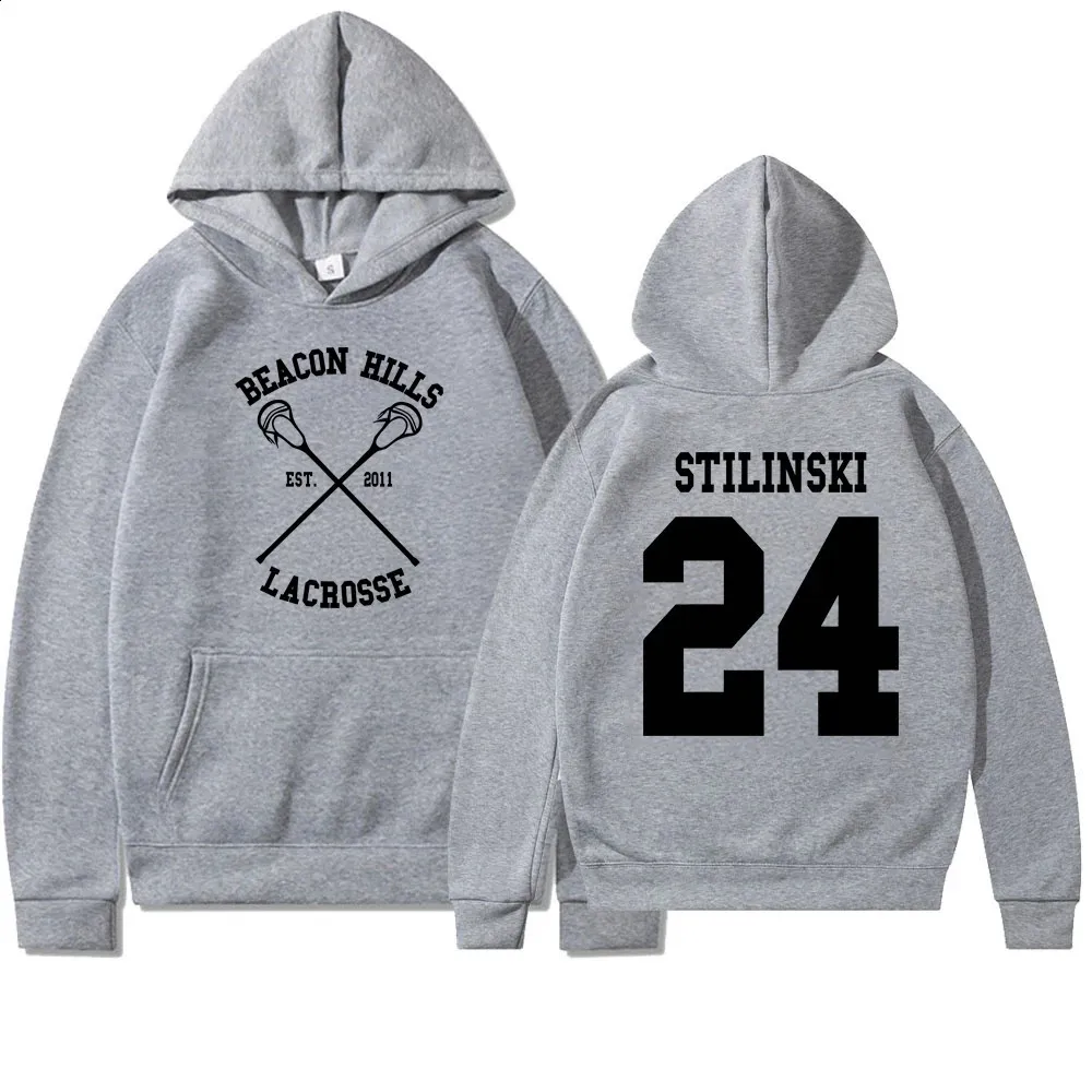 Felpa Con Cappuccio Donna Teen Wolf Stilinski 24 - Maglia Termica Autunno Inverno, Taglia Unica