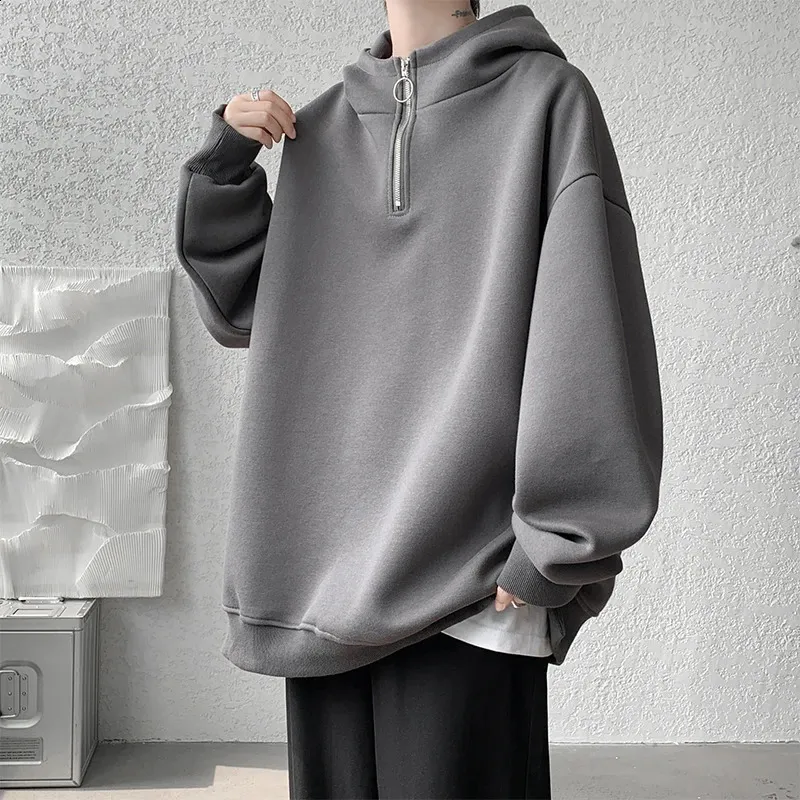 ★韓国の人気★【HOODHOOD】★Michelien Sweatshir.t★ Korean Couples Harajuku Turtleneck comfort hoodie with