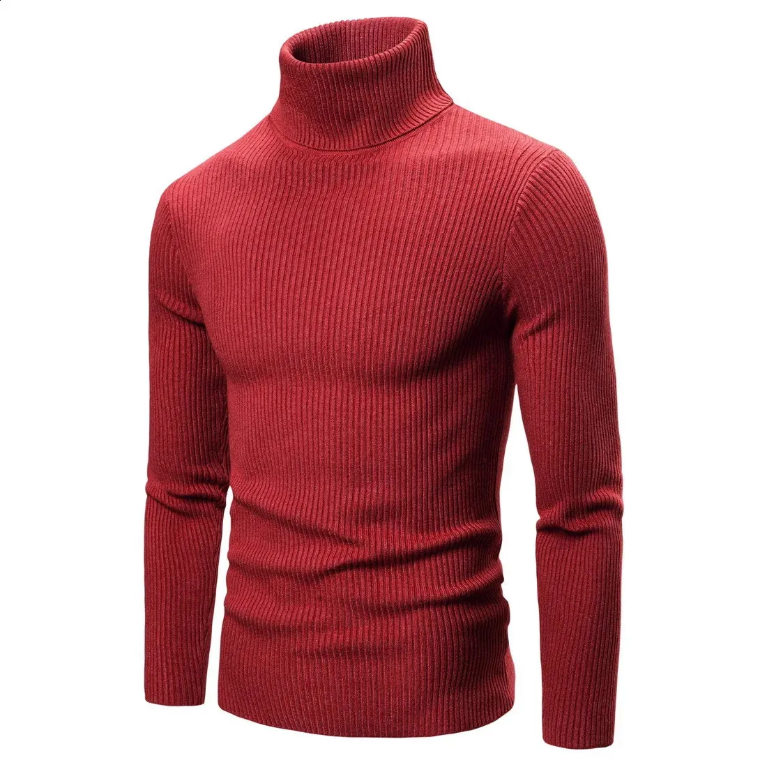 Jersey De Cuello Alto Rojo De Pura Lana Merino - Rojo | Benetton