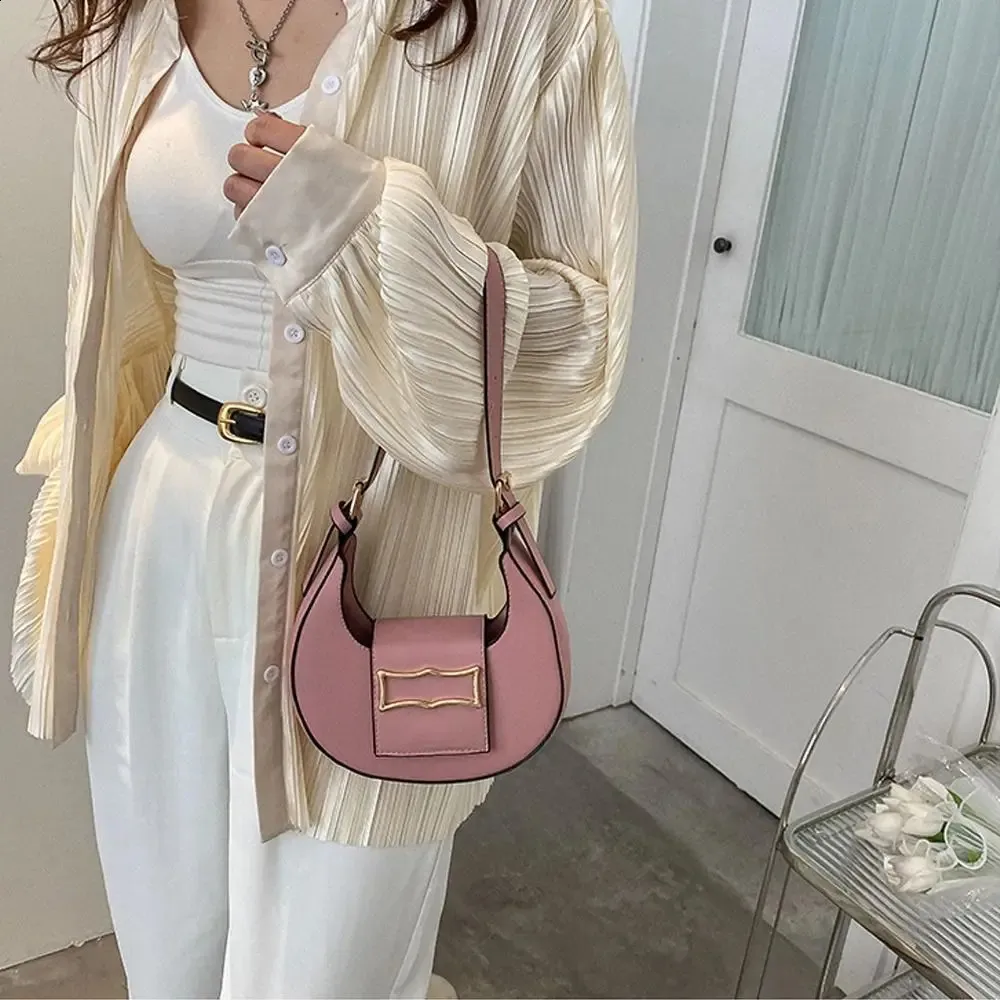 Fashion Womens PU Tote Bag Simple Solid Color Shoulder Handbag