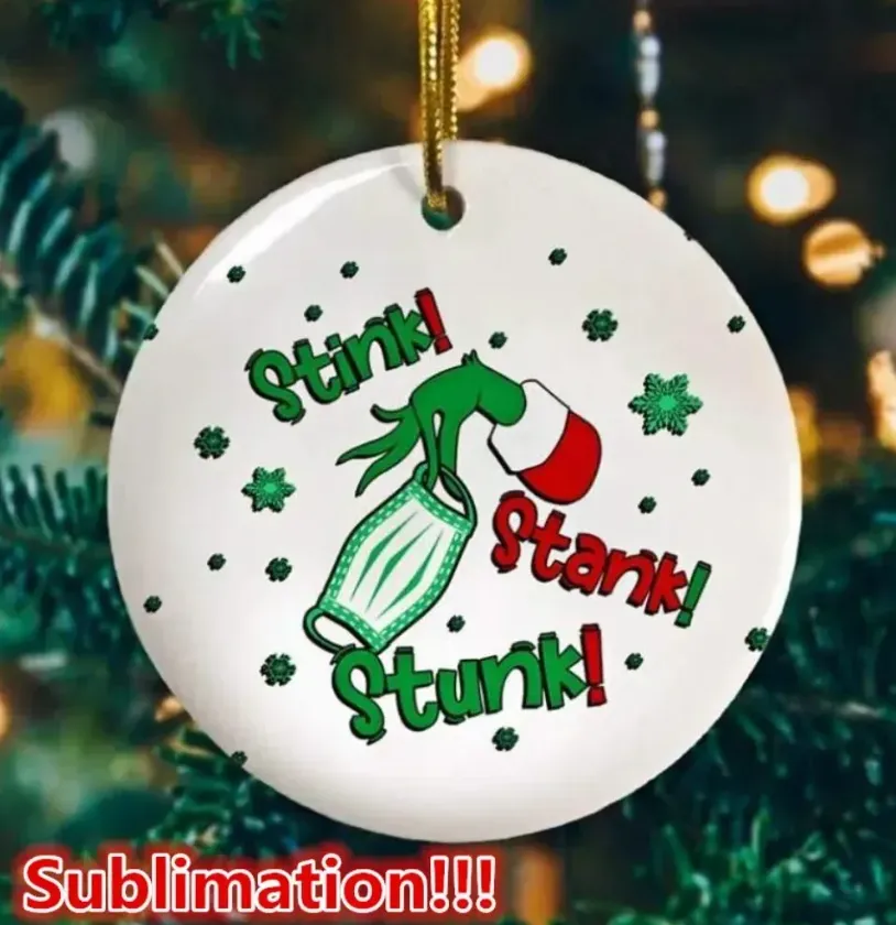 PYD Life 25 PCS Sublimation Ceramic Ornaments Bulk White 2