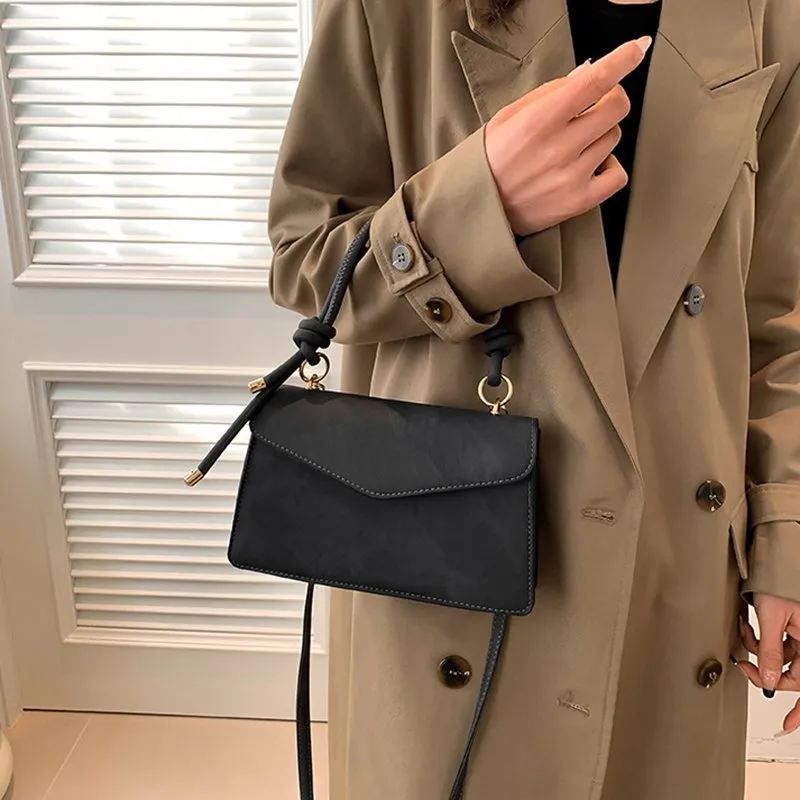 Women Small Square Bag Retro Versatile Large Capacity Casual Fiable Minimalist Handbag Shoulder Crossbody Bag 619S From 24 45 DHgate
