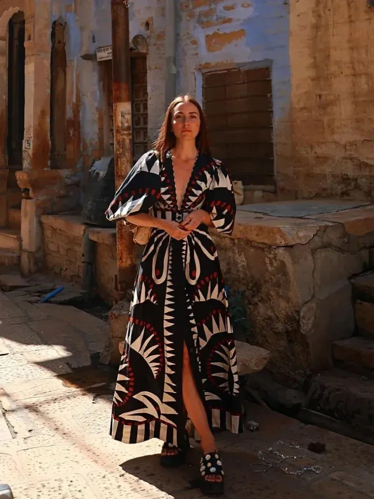 Women Fashion Vintage V Neck Printed Midi Dress Elegant Puff Long Sleeves, High Waist Casual Long Dresses For Women From Domainstore, $29.38 In Bulk | DHgate.Com Women Fashion Vintage V Neck Printed Midi Dress Elegant Puff Long Sleeves, High Waist Casual Long Dresses For Women From Domainstore, $29.38 In Bulk | DHgate.Com