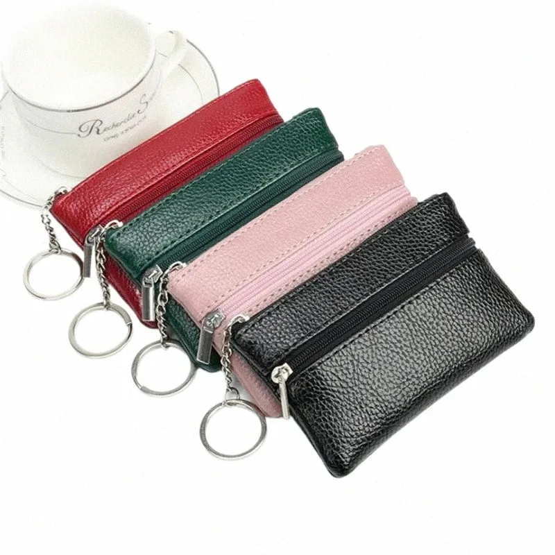DHgate Compact PU Leather Coin Purse for Women Functional Mini Wallet with Secure Zipper Key Holder and Card Slots Bags Luggage Accessories