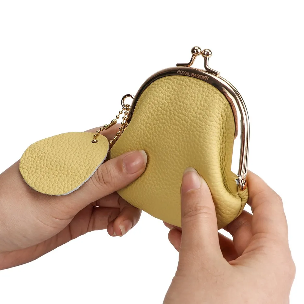 DHgate Royal Leather Coin Purses for Women Mini Clip on Pouch Clutch for Lipstick Keys 1501 l1mF Bags Luggage Accessories