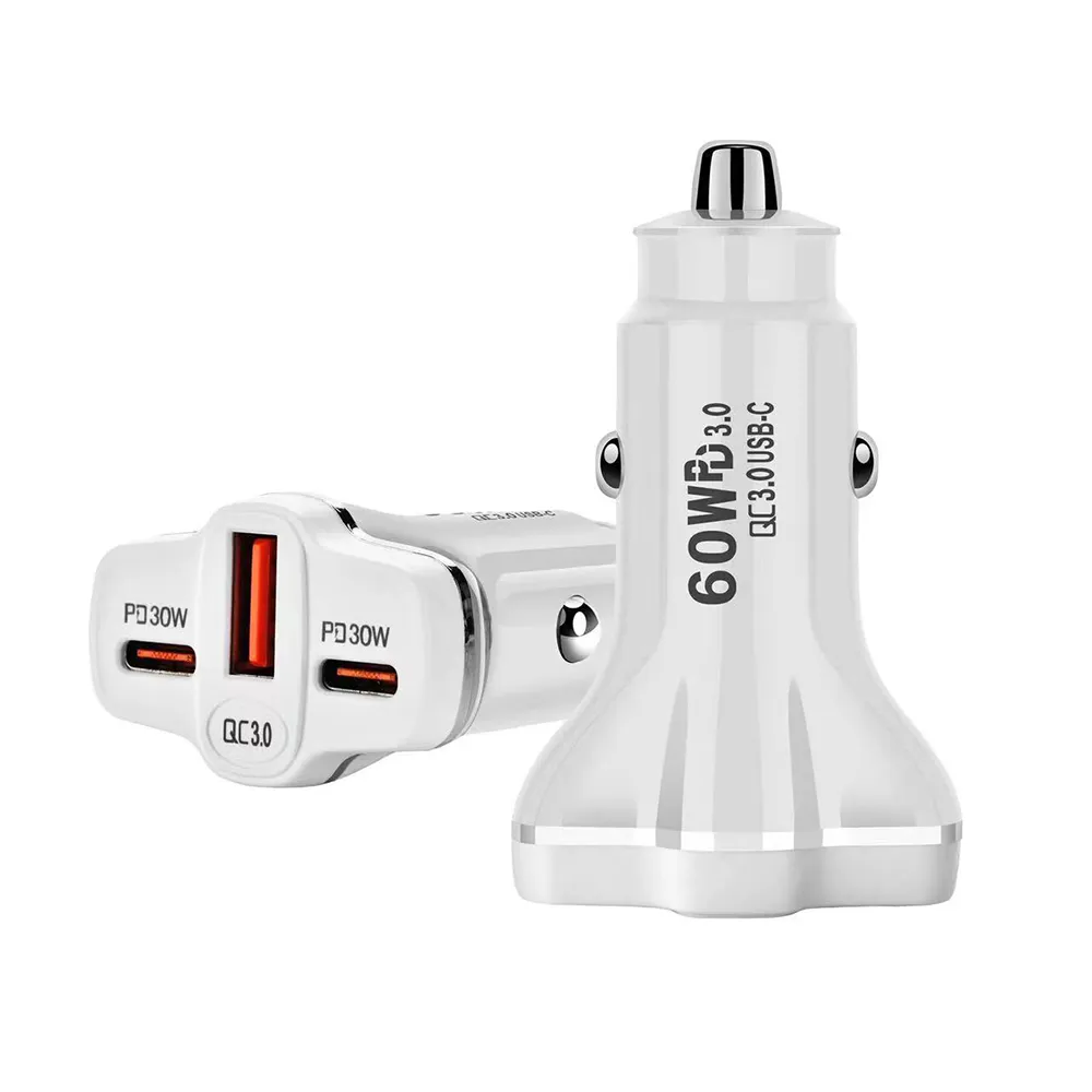 Chargeur Allume-Cigare 66W - 4 Ports (PD30W, QC3.0) Pour Voiture | Charge Rapide IPhone, Samsung, IPad, GPS
