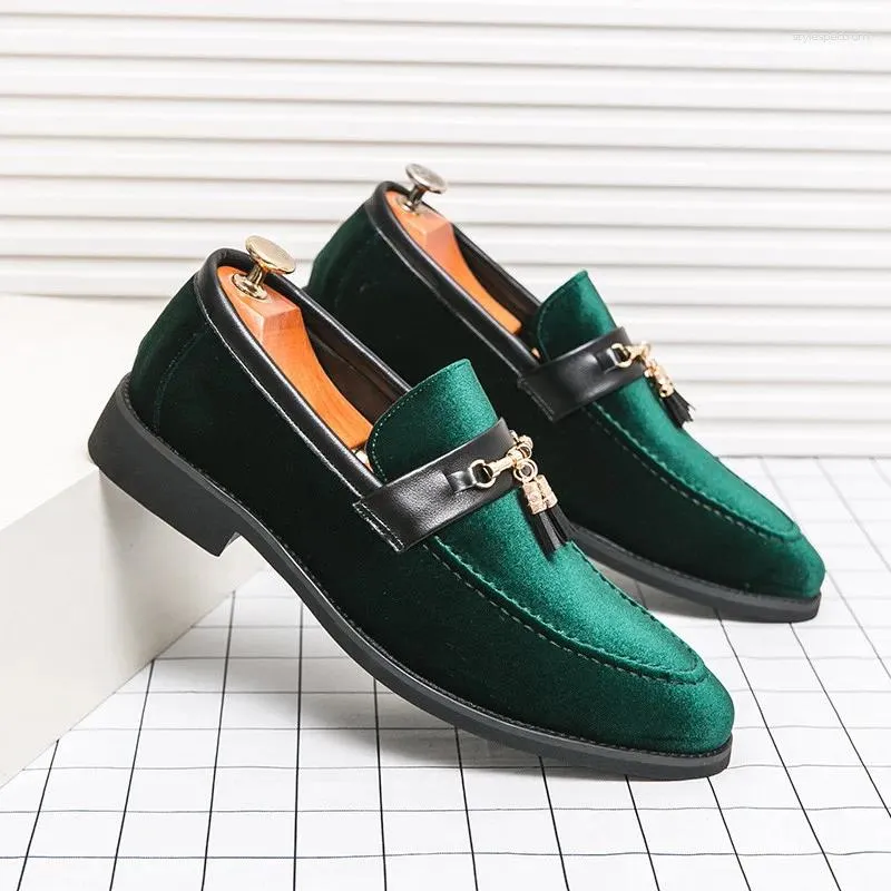 slim fit dress slacks 1940s Suede Pumps with Colored Trim - Dark Green main image 0