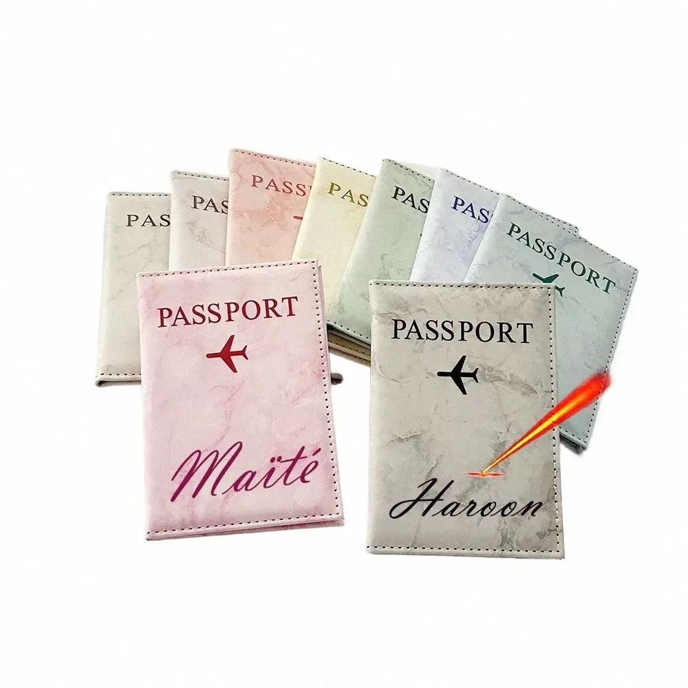 Personalized Marble Passport Holder Wallet Custom Name Travel Document  Organizer, Stylish Passport Cover with Initials Perfect Gift!