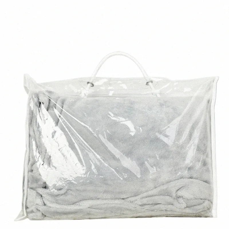DHgate Clear Transparent PVC Bag Portable Bedding Blanket Packaging Pillow Core Storage Pouch Bags Luggage Accessories