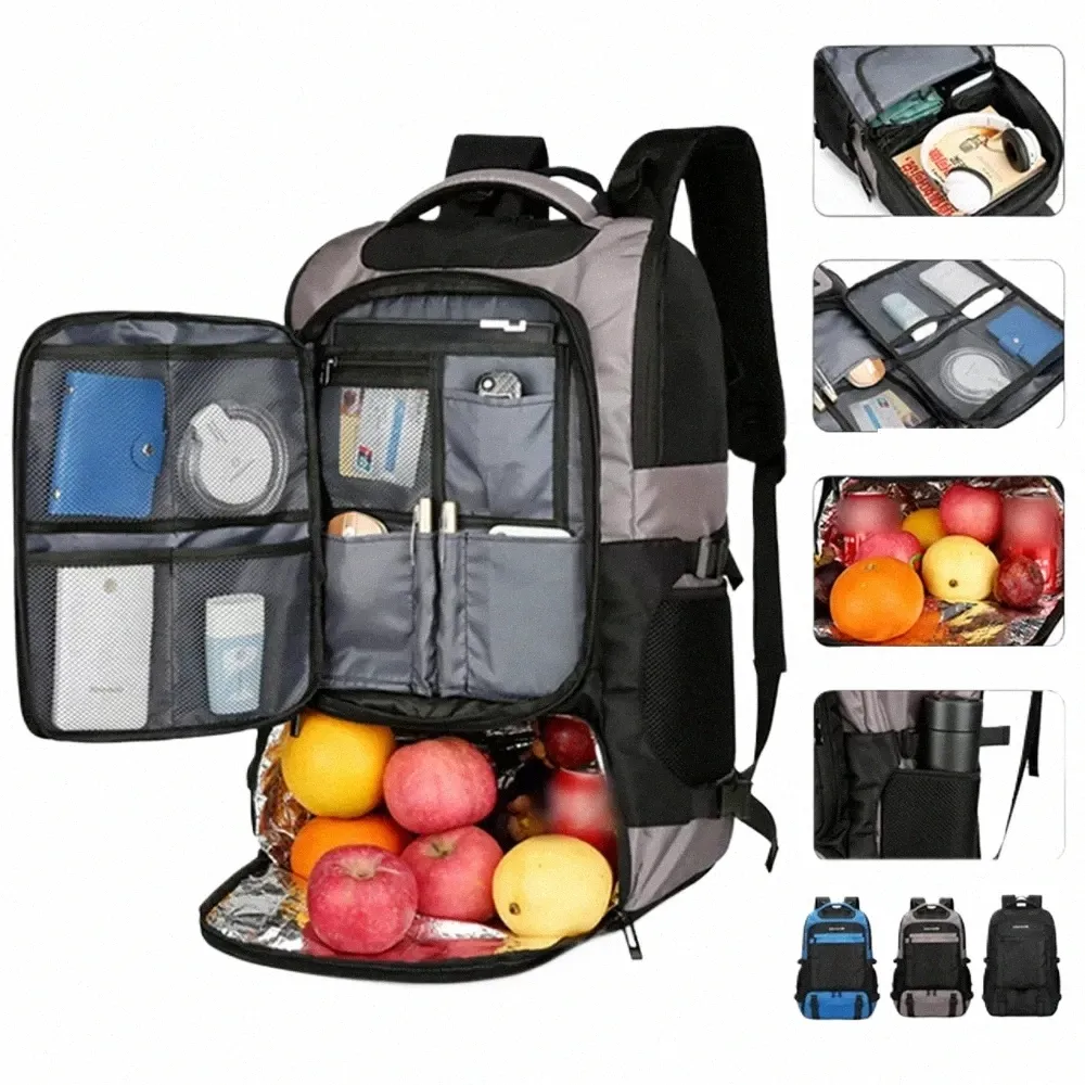 Large Capacity Picnic Backpack Insulated Cooler Bag, Multifunctional  Travel Backpack for Outdoor Camping Hiking Thermal Food Storage