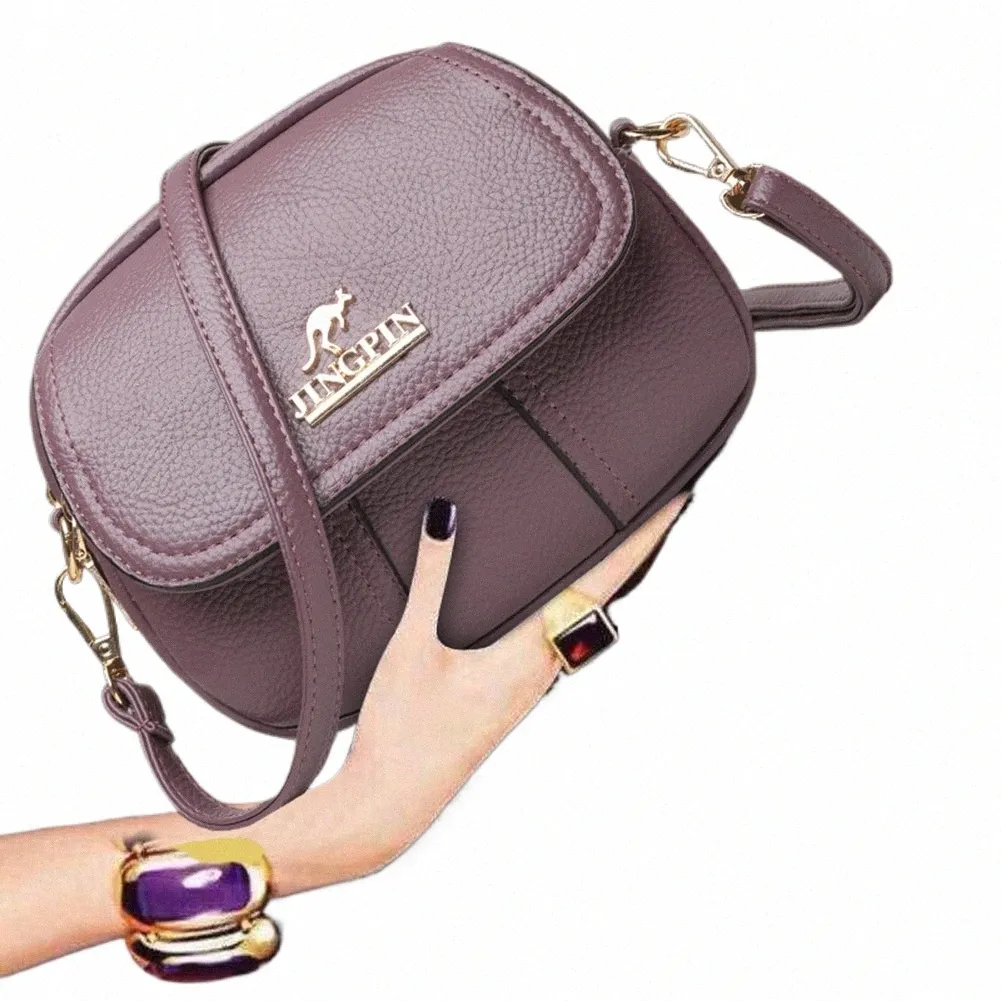DHgate Classy PU Leather Multi Layer Crossbody Bag for Women Versatile Shoulder Purse for Daily Use Bags Luggage Accessories