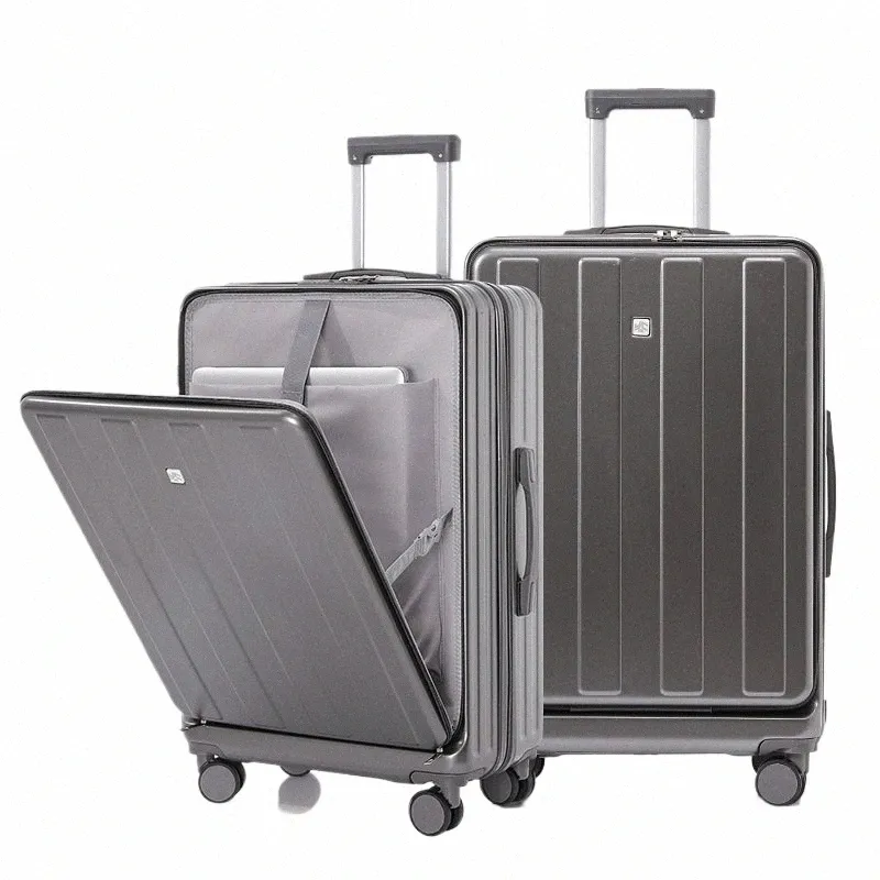 Multi Functional Travel Suitcase With Laptop Storage, USB Charging, And ...