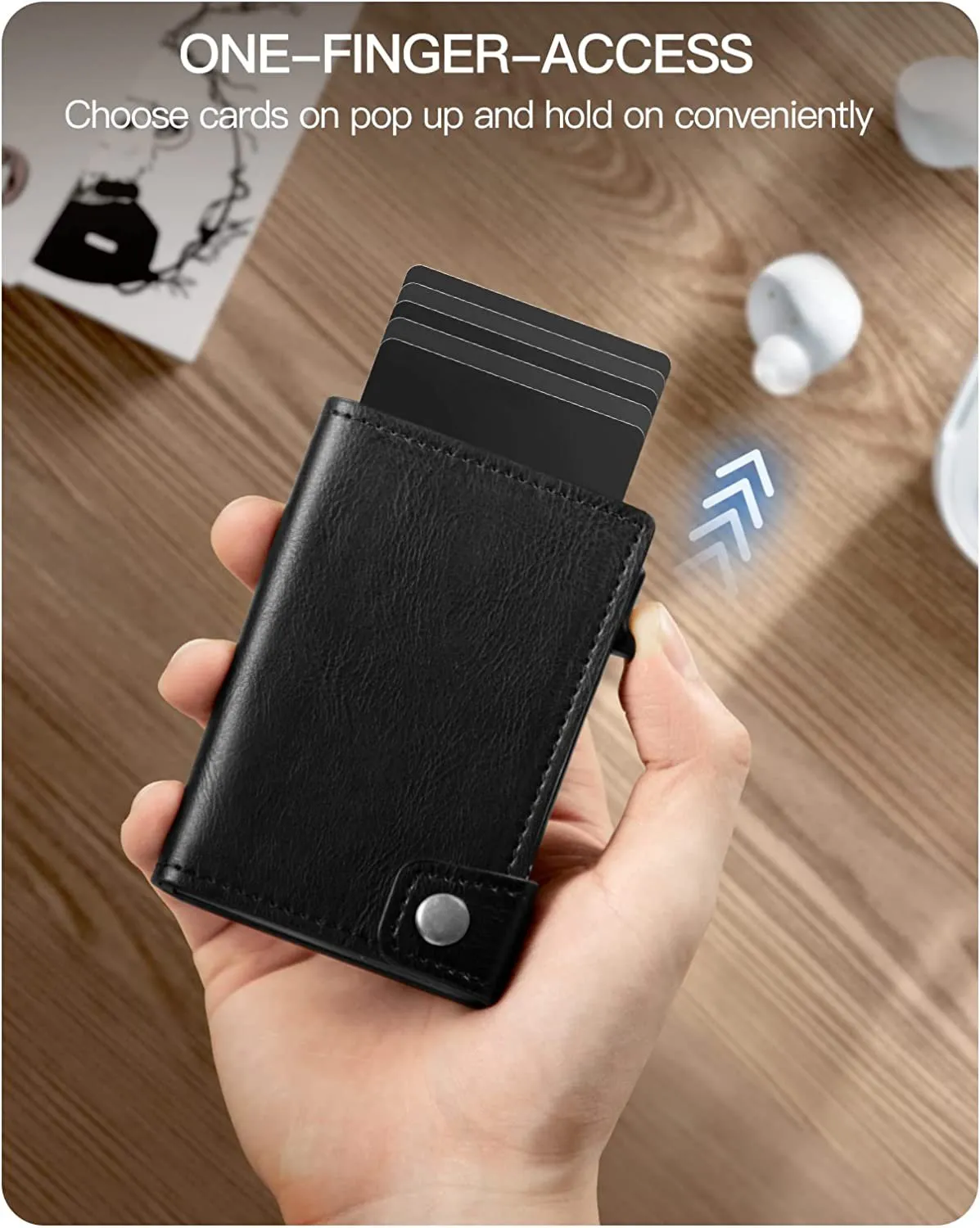 Slim Smart Wallet - Minimalist Card Holder with Pop-Up Feature, Business  Card Bag, Integrated Design, Premium PU Leather - Buy Now! from Dhgate  Wallets - price 37.01