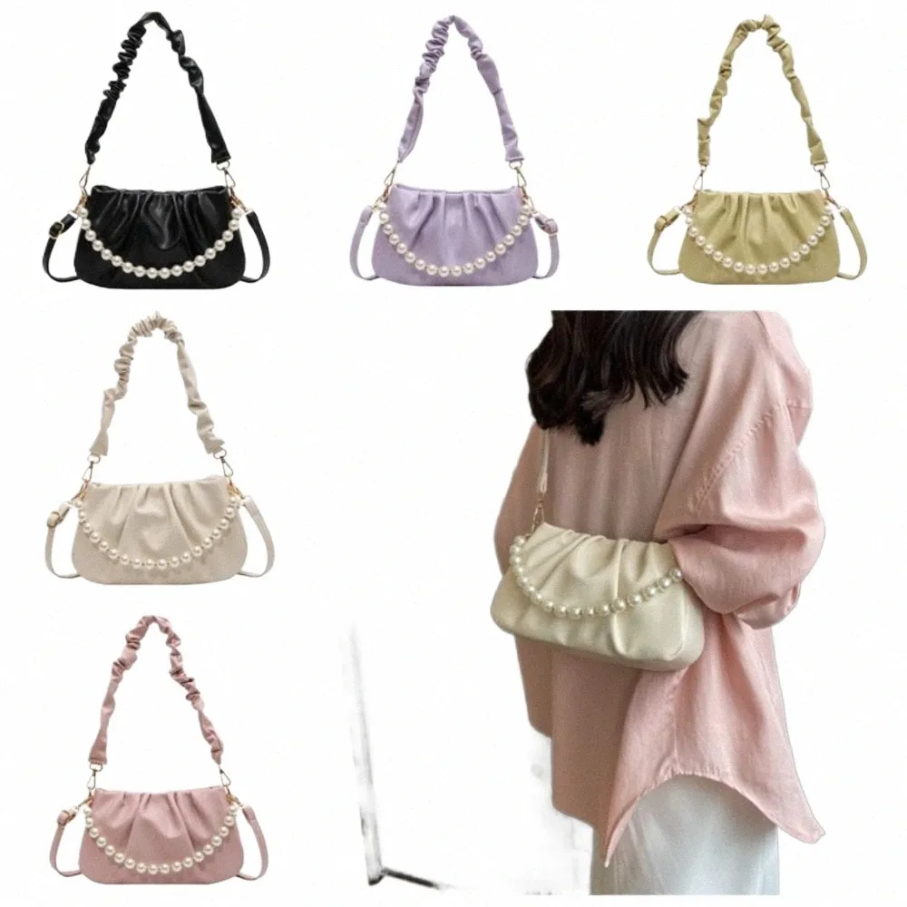 Chic Cloud Bag: PU Leather Shoulder Bag, Solid Color Chic Cloud Bag: PU Leather Shoulder Bag, Solid Color