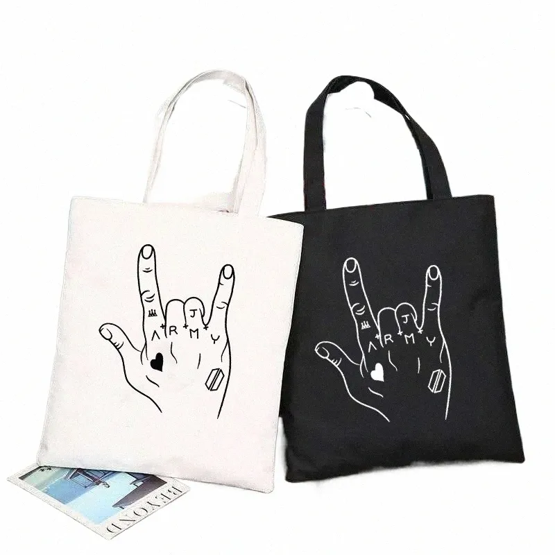 BTS グテエコバッグ DHgate.com:BTS Jungkook Canvas Tote Bag Aesthetic Womens