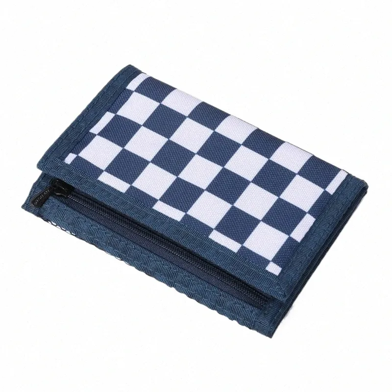 Large Capacity Canvas Wallet for Men Bifold Zipper Clutch, Coin