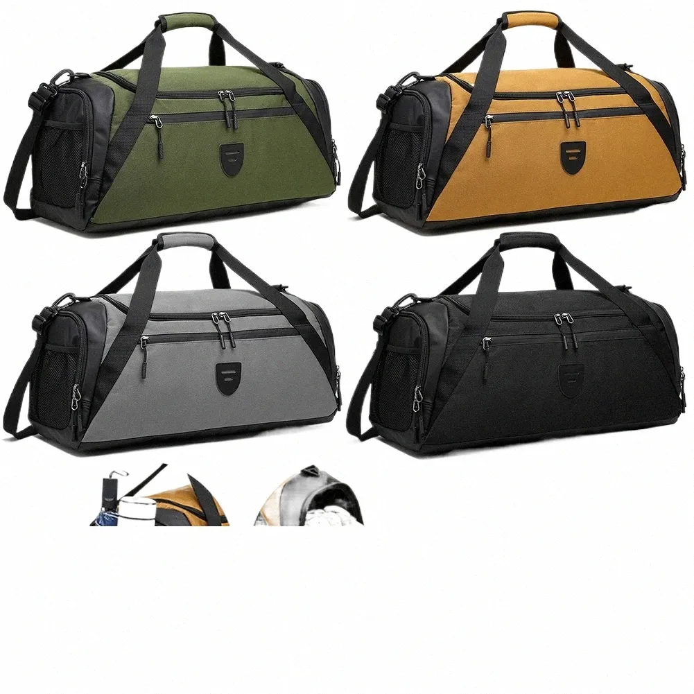 Large Gym Bag with Shoe Compartment Wet Pocket Carry On