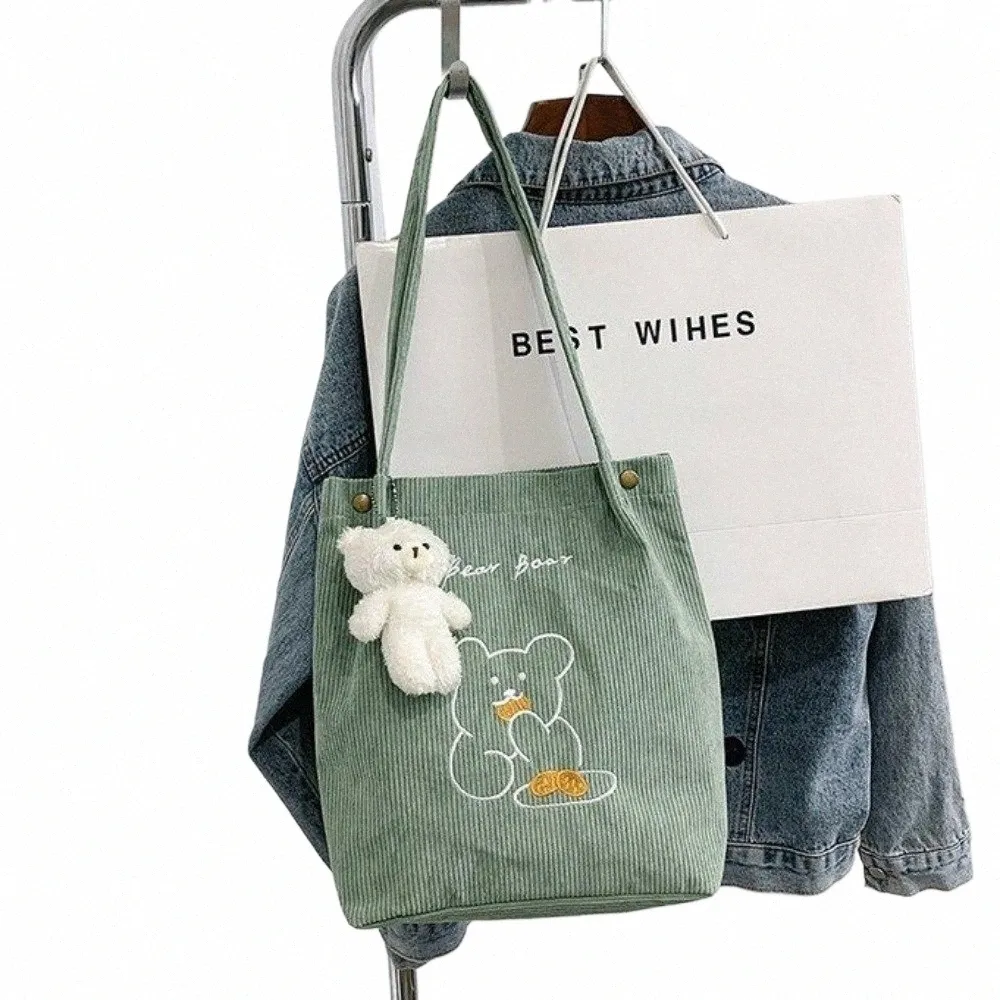 Corduroy shopping bag sale