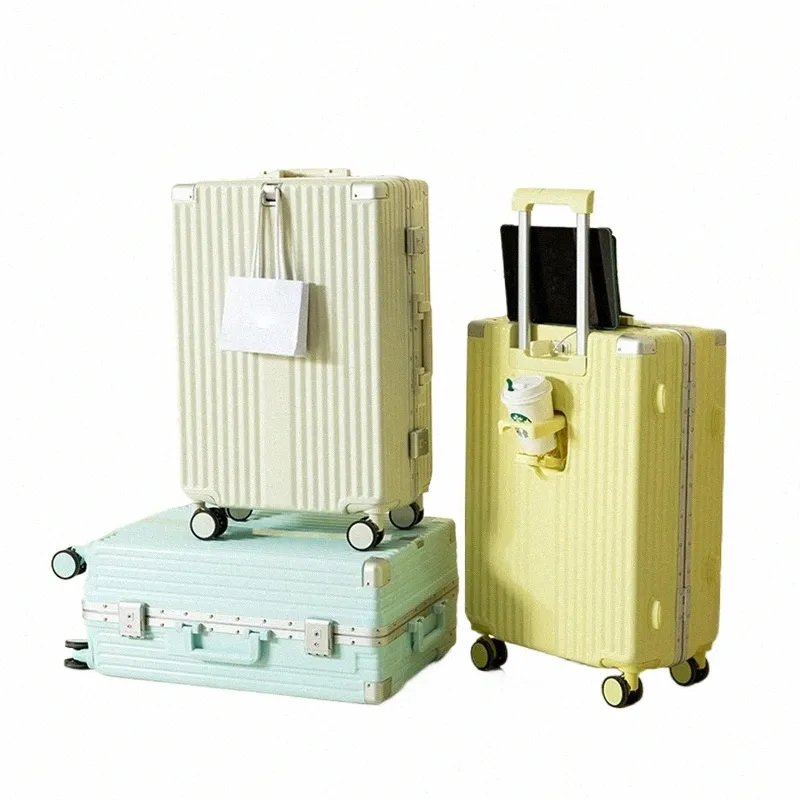 Aluminum Multifunctional Small Suitcase Primark Trunk With USB Cup Holder Ideal For Busin Boarding And Travel From Sleekshoulder 261.71 DHgate.Com