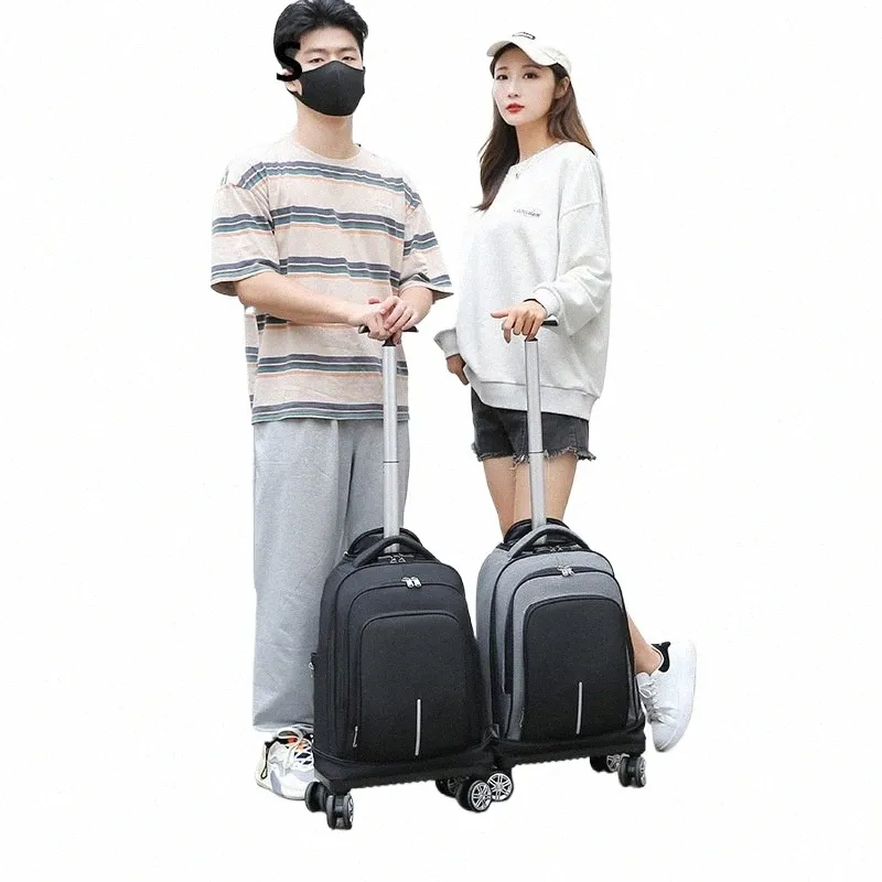 18-Inch Cabin Suitcase Lightweight Carry-On Trolley Bag, Short